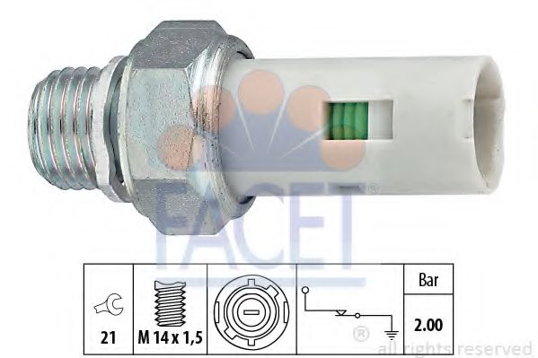 7.0084 FACET Lubrication Oil Pressure Switch
