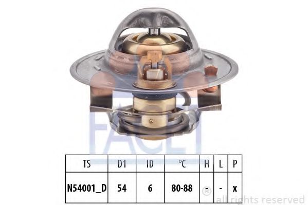 7.8534S FACET Cooling System Thermostat, coolant