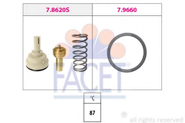 7.8620 FACET Air Conditioning Compressor, air conditioning