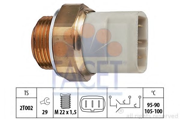 7.5697 FACET Cooling System Temperature Switch, radiator fan