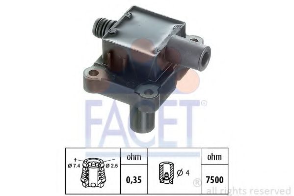9.6216 FACET Ignition System Ignition Coil