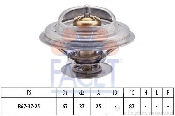 7.8256S FACET Cooling System Thermostat, coolant