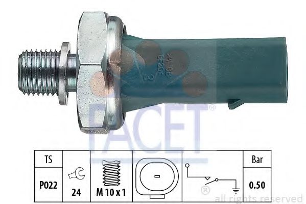 7.0139 FACET Lubrication Oil Pressure Switch