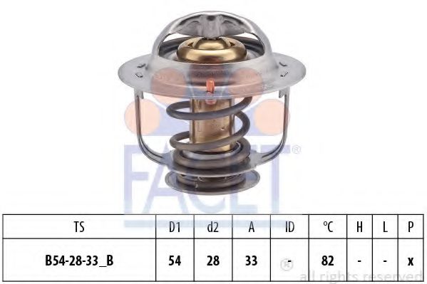 7.8657S FACET Cooling System Thermostat, coolant