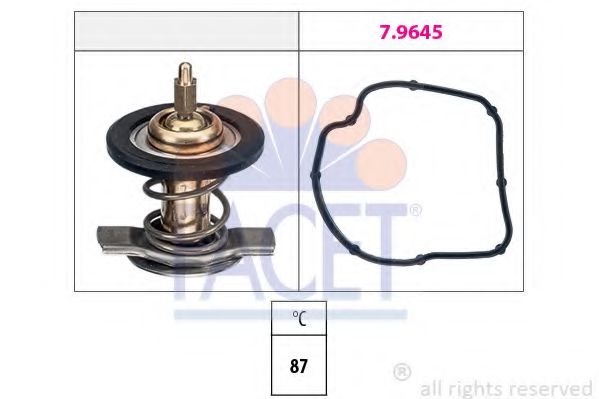 7.8595 FACET Cooling System Thermostat, coolant