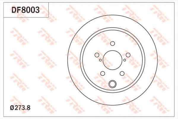 DF8003 TRW Brake Disc