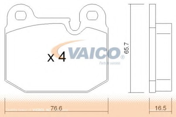 V20-8120 VAICO Brake System Brake Pad Set, disc brake