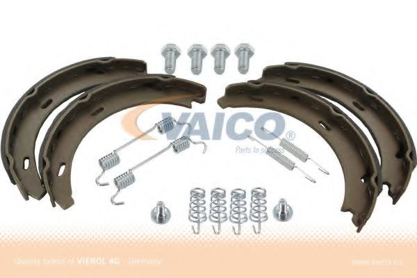 V30-0490 VAICO Brake System Brake Shoe Set, parking brake