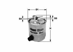 DN1943 CLEAN+FILTERS Fuel Supply System Fuel filter
