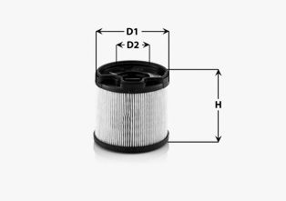 MG080 CLEAN FILTERS Fuel filter