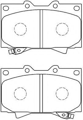 A1N005 AISIN Brake Pad Set, disc brake