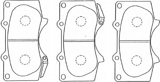 A1N011 AISIN Комплект тормозных колодок, дисковый тормоз