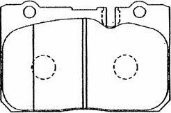 A1N025 AISIN Brake Pad Set, disc brake