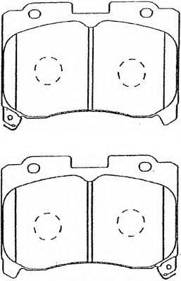 A1N028 AISIN Brake Pad Set, disc brake