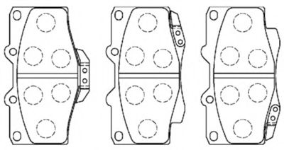 A1N029 AISIN Brake System Brake Pad Set, disc brake