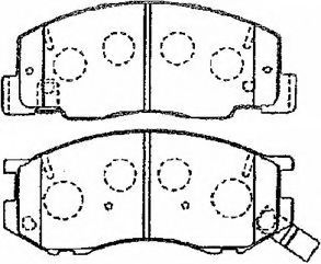 A1N096 AISIN Brake Pad Set, disc brake