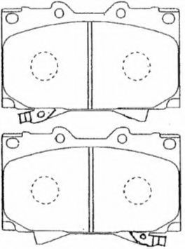 A1N144 AISIN Brake System Brake Pad Set, disc brake