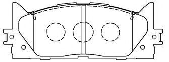 A1N154 AISIN Brake Pad Set, disc brake
