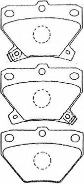 A2N007 AISIN Brake Pad Set, disc brake