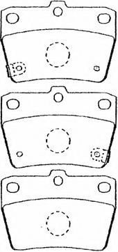 A2N031 AISIN Brake Pad Set, disc brake