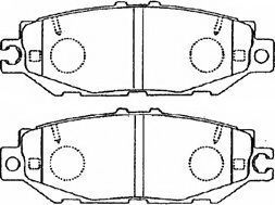 A2N058 AISIN Brake System Brake Pad Set, disc brake