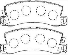 A2N081 AISIN Brake Pad Set, disc brake