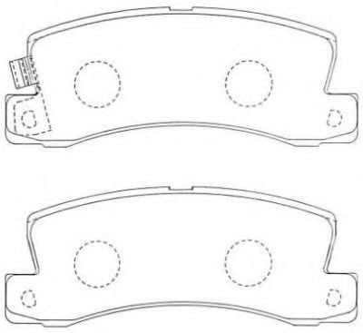 ASN-207F AISIN Brake Pad Set, disc brake