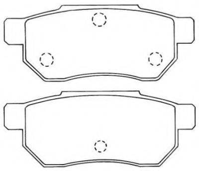 ASN-218 AISIN Brake Pad Set, disc brake