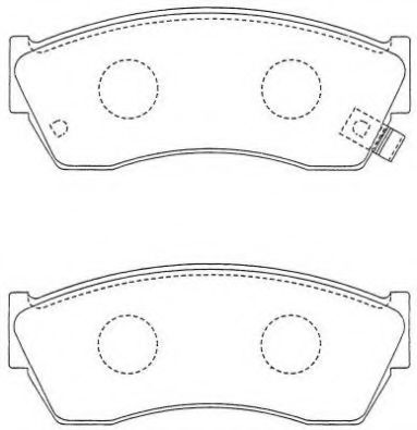 ASN-238 AISIN Brake Pad Set, disc brake