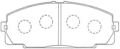 ASN-254 AISIN Brake Pad Set, disc brake