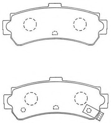 ASN-256 AISIN Brake Pad Set, disc brake