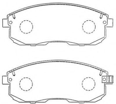ASN-257 AISIN Brake Pad Set, disc brake