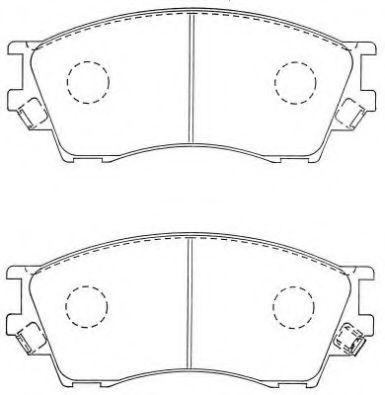 ASN-264 AISIN Brake Pad Set, disc brake