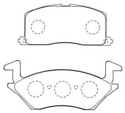 ASN-272 AISIN Brake Pad Set, disc brake
