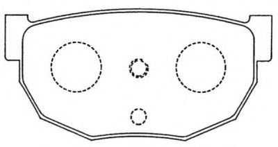 ASN-89 AISIN Brake Pad Set, disc brake