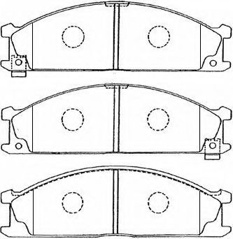B1N011 AISIN Brake System Brake Pad Set, disc brake