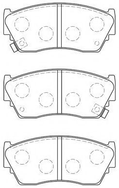 B1N017 AISIN Brake System Brake Pad Set, disc brake