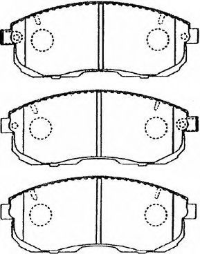 B1N019 AISIN Brake Pad Set, disc brake