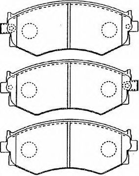 B1N020 AISIN Brake Pad Set, disc brake