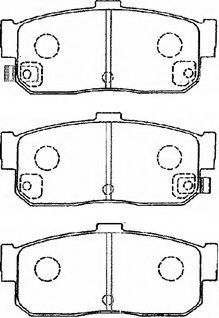 B2N022 AISIN Brake Pad Set, disc brake