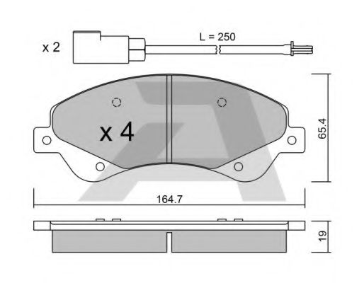 BPFO-1013 AISIN Brake System Brake Pad Set, disc brake