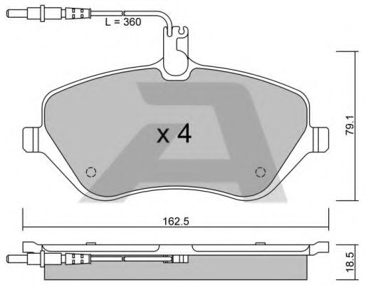 BPPE-1011 AISIN Brake Pad Set, disc brake