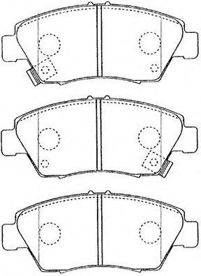 C1N016 AISIN Brake Pad Set, disc brake