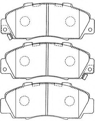 C1N018 AISIN Brake Pad Set, disc brake