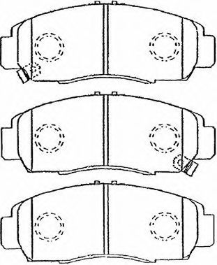 C1N026 AISIN Brake Pad Set, disc brake