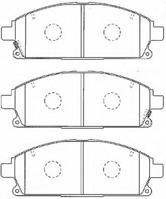 C1N042 AISIN Brake System Brake Pad Set, disc brake