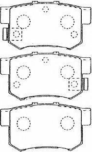 C2N015 AISIN Brake Pad Set, disc brake