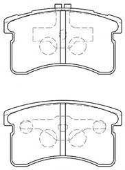 G1N019 AISIN Brake Pad Set, disc brake