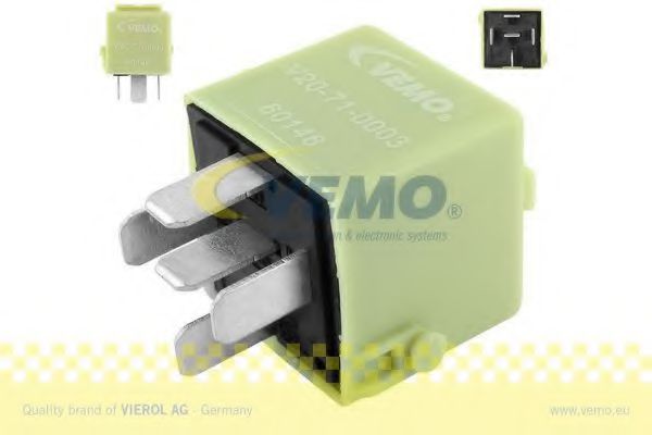 V20-71-0003 VEMO Electric Universal Parts Relay, main current