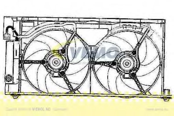 V22-01-1761 VEMO Cooling System Fan, radiator